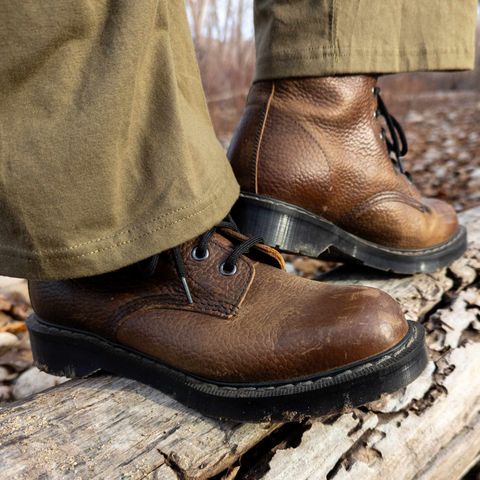 Solovair 8 Eye Derby Boot in Gaucho Brown Grain