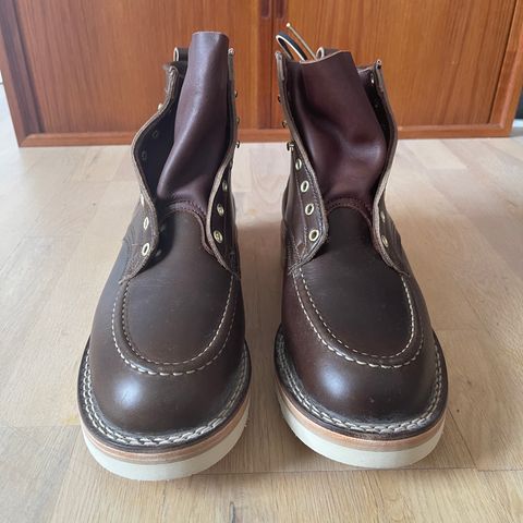Nicks Moc Toe in Horween Dark Olive Chromexcel