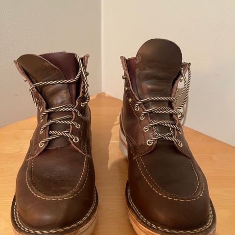 Nicks Moc Toe in Horween Dark Olive Chromexcel