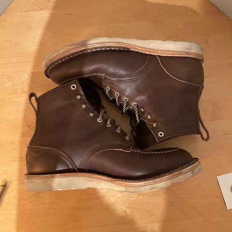 Nicks Moc Toe in Horween Dark Olive Chromexcel