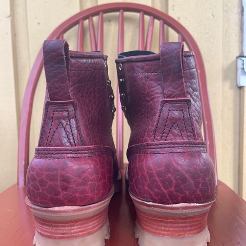 Nicks MTO in Law Tanning Oxblood Smooth Shruken Bison