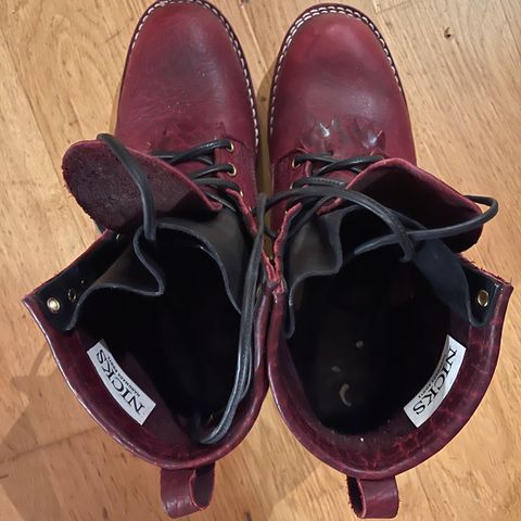 Nicks MTO in Law Tanning Oxblood Smooth Shruken Bison