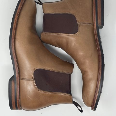 Grant Stone Chelsea Boot in Horween Natural Chromexcel