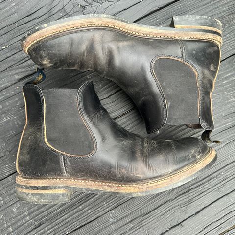 John Lofgren Chelsea Boots in Horween Black Chromexcel
