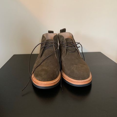 Taylor Stitch Unlisted Model in Olive Suede