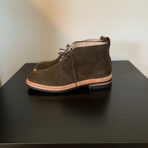 Taylor Stitch Unlisted Model in Olive Suede