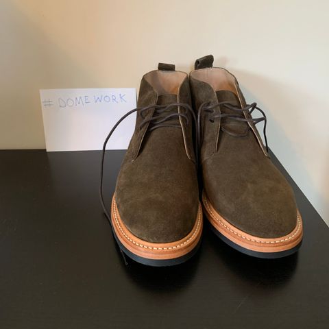 Taylor Stitch Unlisted Model in Olive Suede