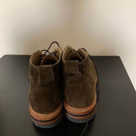Taylor Stitch Unlisted Model in Olive Suede