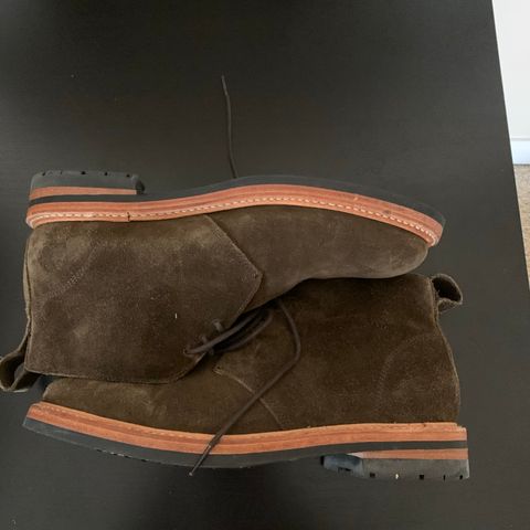 Taylor Stitch Unlisted Model in Olive Suede