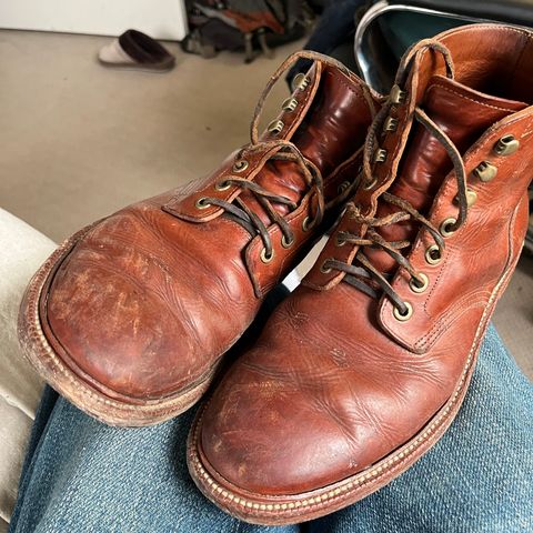 View photo of Grant Stone Diesel Boot in Badalassi Carlo Saddle Tan Minerva