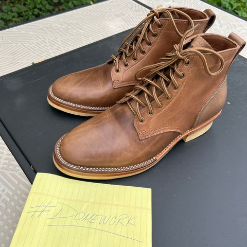 Monroe Unlisted Model in Horween Natural Chromexcel