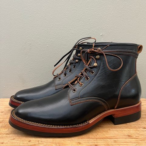 Jakkrabbits Field Boots in Shinki Black Teacore Horsebutt