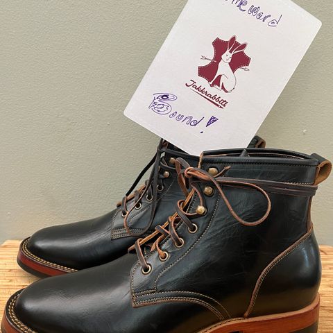 Jakkrabbits Field Boots in Shinki Black Teacore Horsebutt
