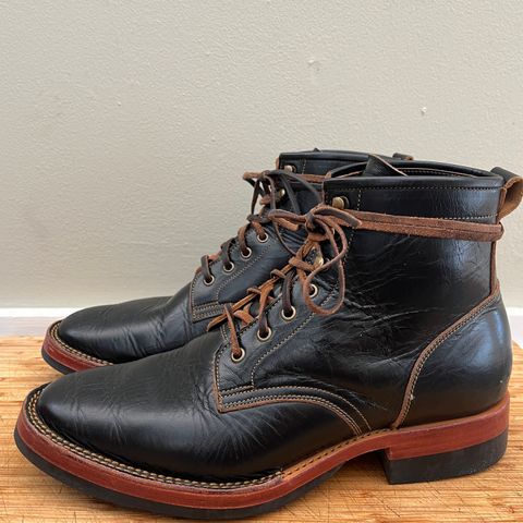 Jakkrabbits Field Boots in Shinki Black Teacore Horsebutt