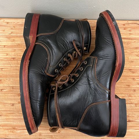 Jakkrabbits Field Boots in Shinki Black Teacore Horsebutt