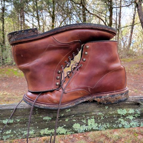 Allen Edmonds Higgins Mill in Horween Marbled Garnet Shell Cordovan