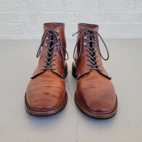 Allen Edmonds Higgins Mill in Horween Marbled Garnet Shell Cordovan