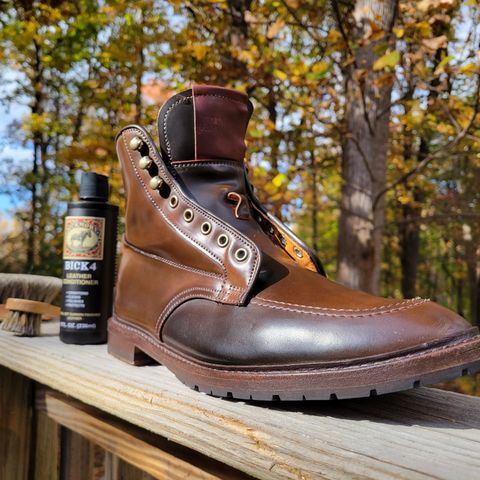 Allen Edmonds Freeport in Horween Dark Cognac Shell Cordovan
