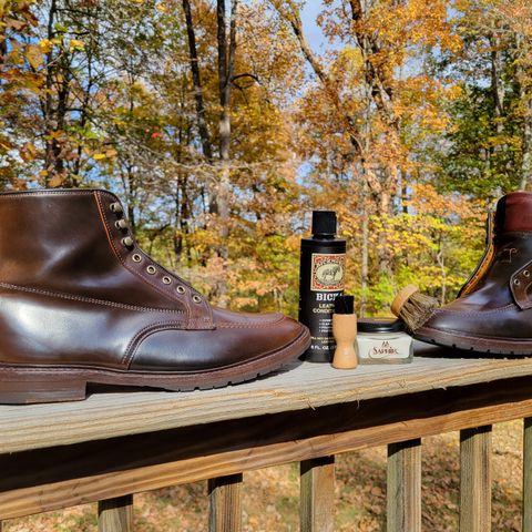 Allen Edmonds Freeport in Horween Dark Cognac Shell Cordovan