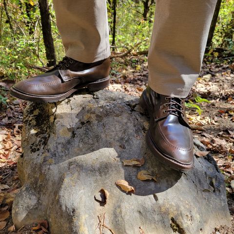 Allen Edmonds Freeport in Horween Dark Cognac Shell Cordovan