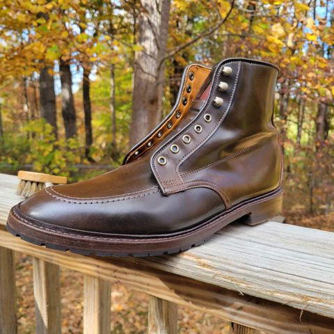 Allen Edmonds Freeport in Horween Dark Cognac Shell Cordovan