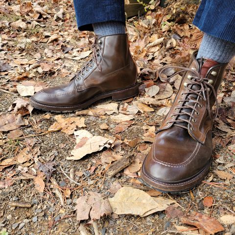 Allen Edmonds Freeport in Horween Dark Cognac Shell Cordovan
