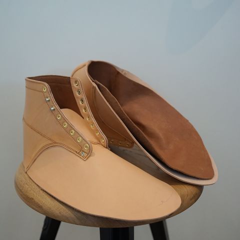 DIY Service Boot Model Stacy in Conceria Walpier Natural Buttero