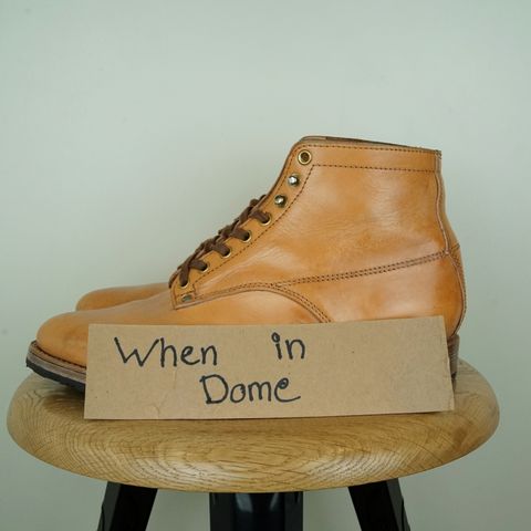 View photo of Self-Made Service Boot Model Stacy in Conceria Walpier Natural Buttero