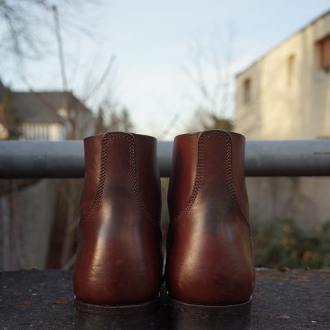 View photo of SKOOB M-43 Service Shoes in Brown Italian Horsebutt