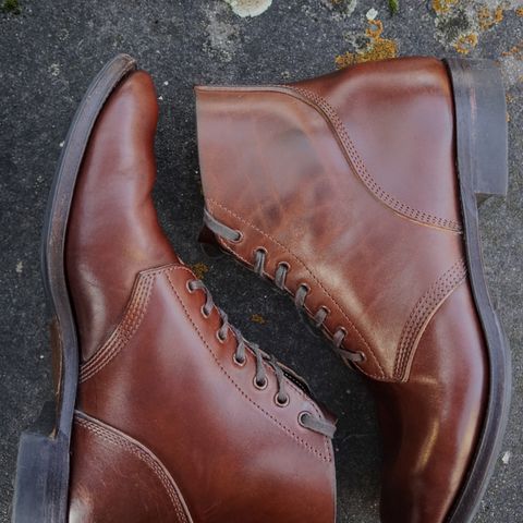 View photo of SKOOB M-43 Service Shoes in Brown Italian Horsebutt