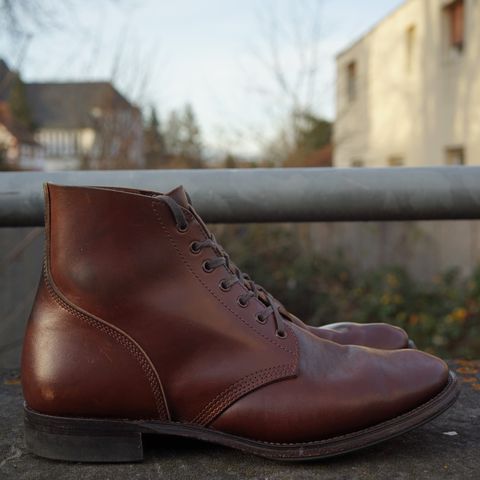 View photo of SKOOB M-43 Service Shoes in Brown Italian Horsebutt