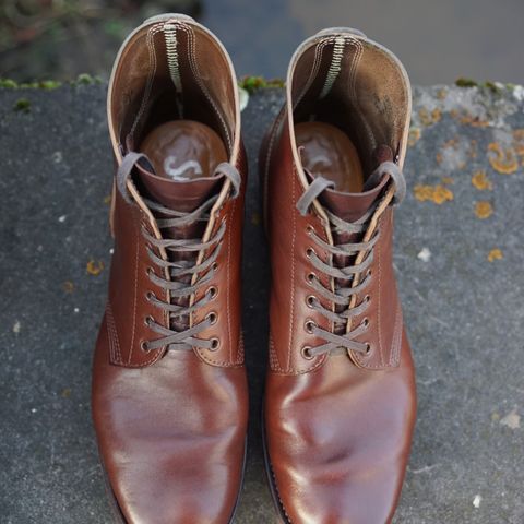 View photo of SKOOB M-43 Service Shoes in Brown Italian Horsebutt