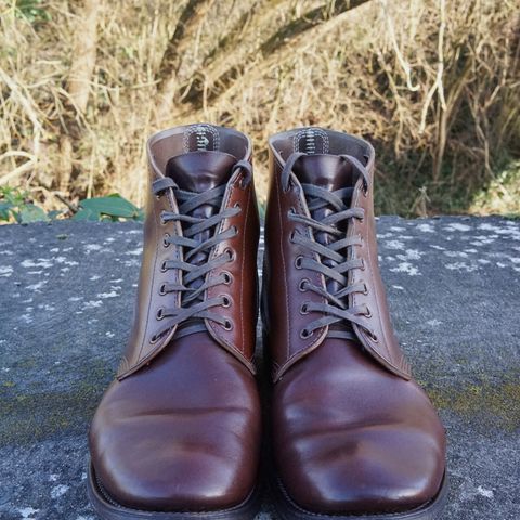 View photo of SKOOB M-43 Service Shoes in Brown Italian Horsebutt