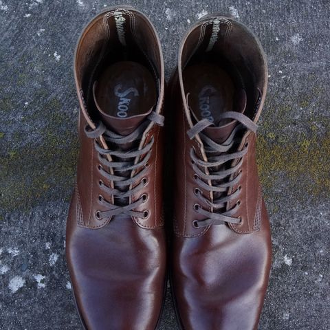 View photo of SKOOB M-43 Service Shoes in Brown Italian Horsebutt