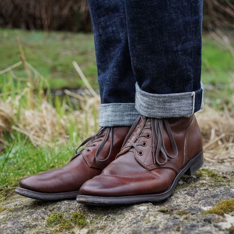 View photo of SKOOB M-43 Service Shoes in Brown Italian Horsebutt