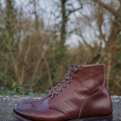 View photo of SKOOB M-43 Service Shoes in Brown Italian Horsebutt