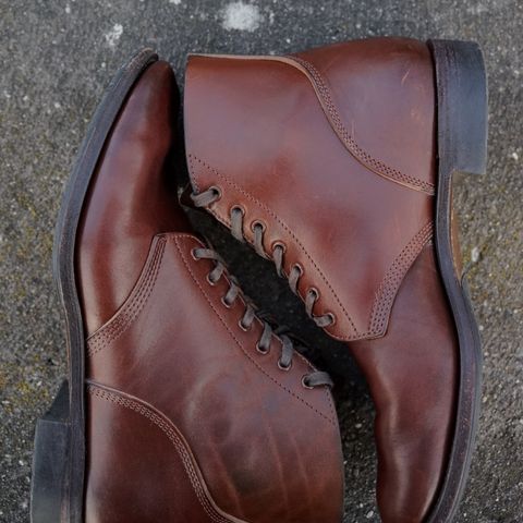 View photo of SKOOB M-43 Service Shoes in Brown Italian Horsebutt