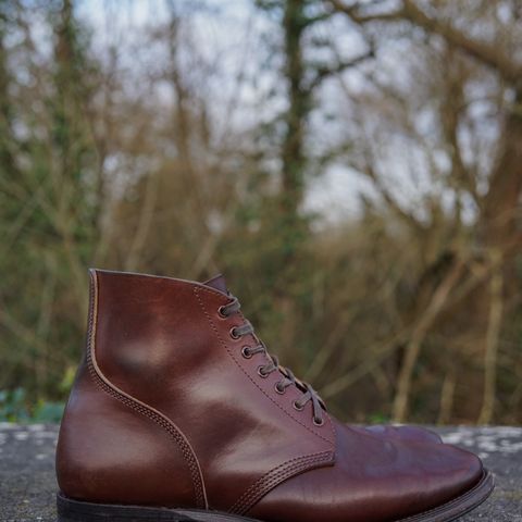 View photo of SKOOB M-43 Service Shoes in Brown Italian Horsebutt