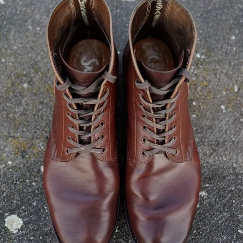 View photo of SKOOB M-43 Service Shoes in Brown Italian Horsebutt