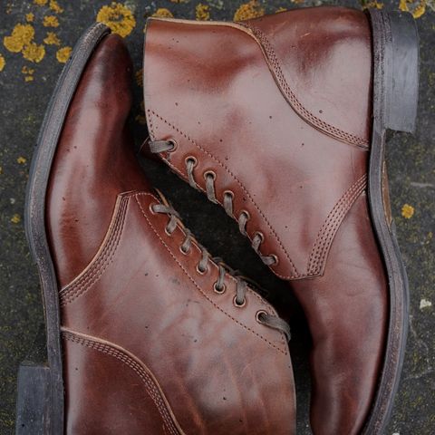 View photo of SKOOB M-43 Service Shoes in Brown Italian Horsebutt