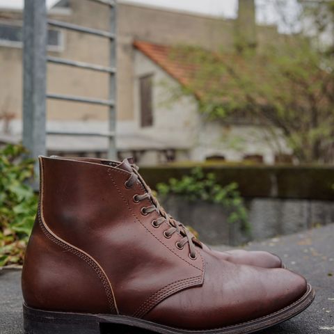 View photo of SKOOB M-43 Service Shoes in Brown Italian Horsebutt