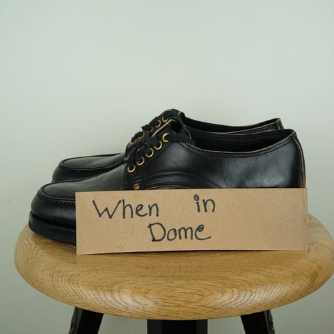 View photo of Self-Made Derby Shoe Model Laura in Corium Horsebutt Teacore Black