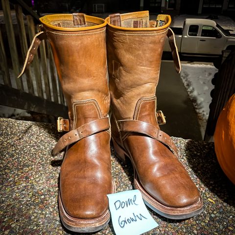 Clinch Engineer Boots 11-Inch Height in Natural Horsebutt