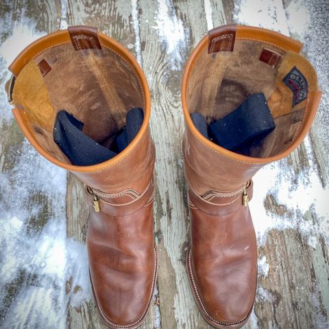 Clinch Engineer Boots 11-Inch Height in Natural Horsebutt