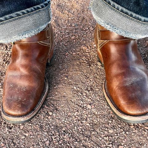 Clinch Engineer Boots 11-Inch Height in Natural Horsebutt