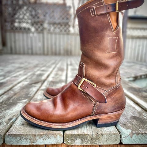 Clinch Engineer Boots 11-Inch Height in Natural Horsebutt