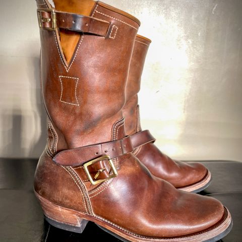 Clinch Engineer Boots 11-Inch Height in Natural Horsebutt