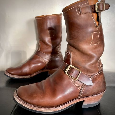 Clinch Engineer Boots 11-Inch Height in Natural Horsebutt