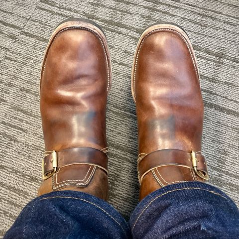 Clinch Engineer Boots 11-Inch Height in Natural Horsebutt