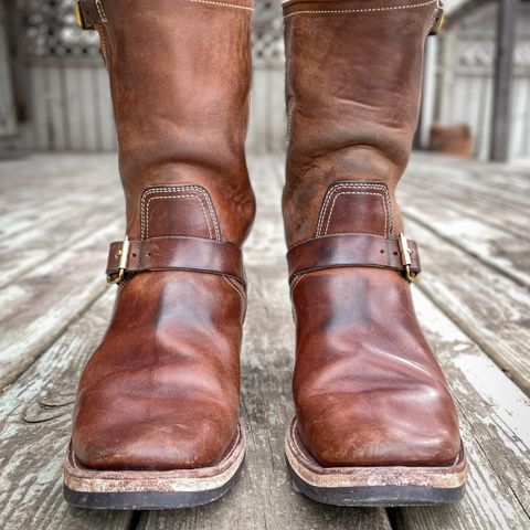 Clinch Engineer Boots 11-Inch Height in Natural Horsebutt